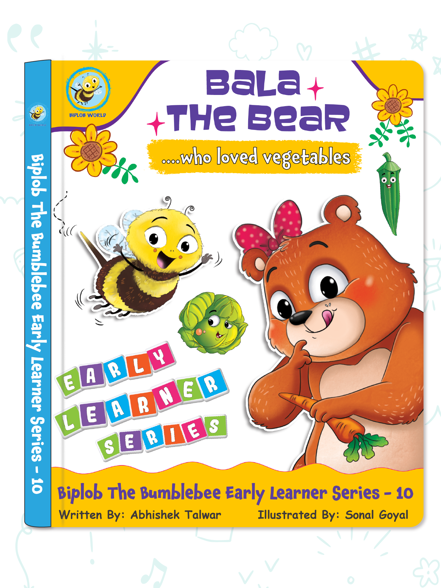 Biplob's Early Learner Series on Good Habits (Book 10) - Bala the Bear who loved Vegetables