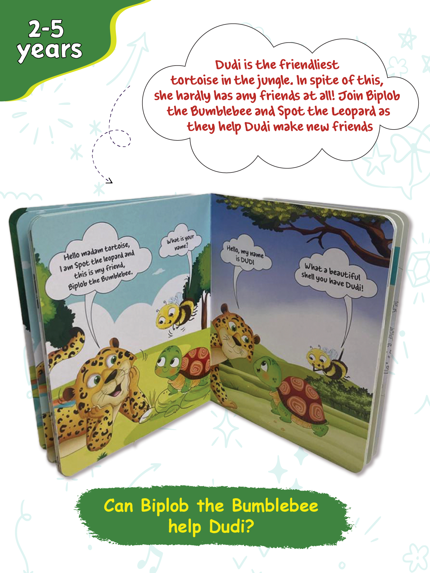 Biplob's Early Learner Series on Good Habits (Book 2) - Dudi The Tortoise Loves Making Friends