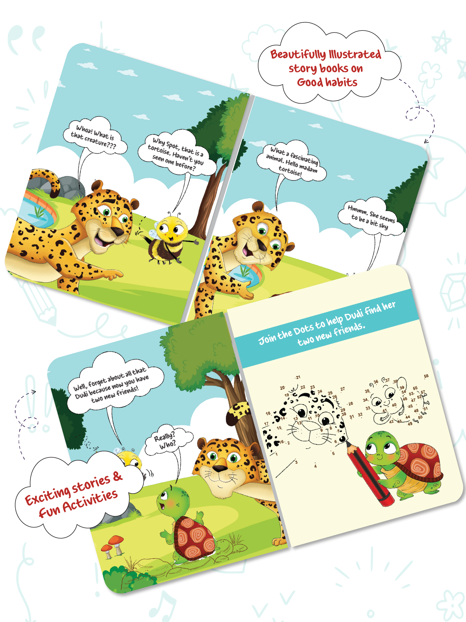 Biplob's Early Learner Series on Good Habits (Book 2) - Dudi The Tortoise Loves Making Friends