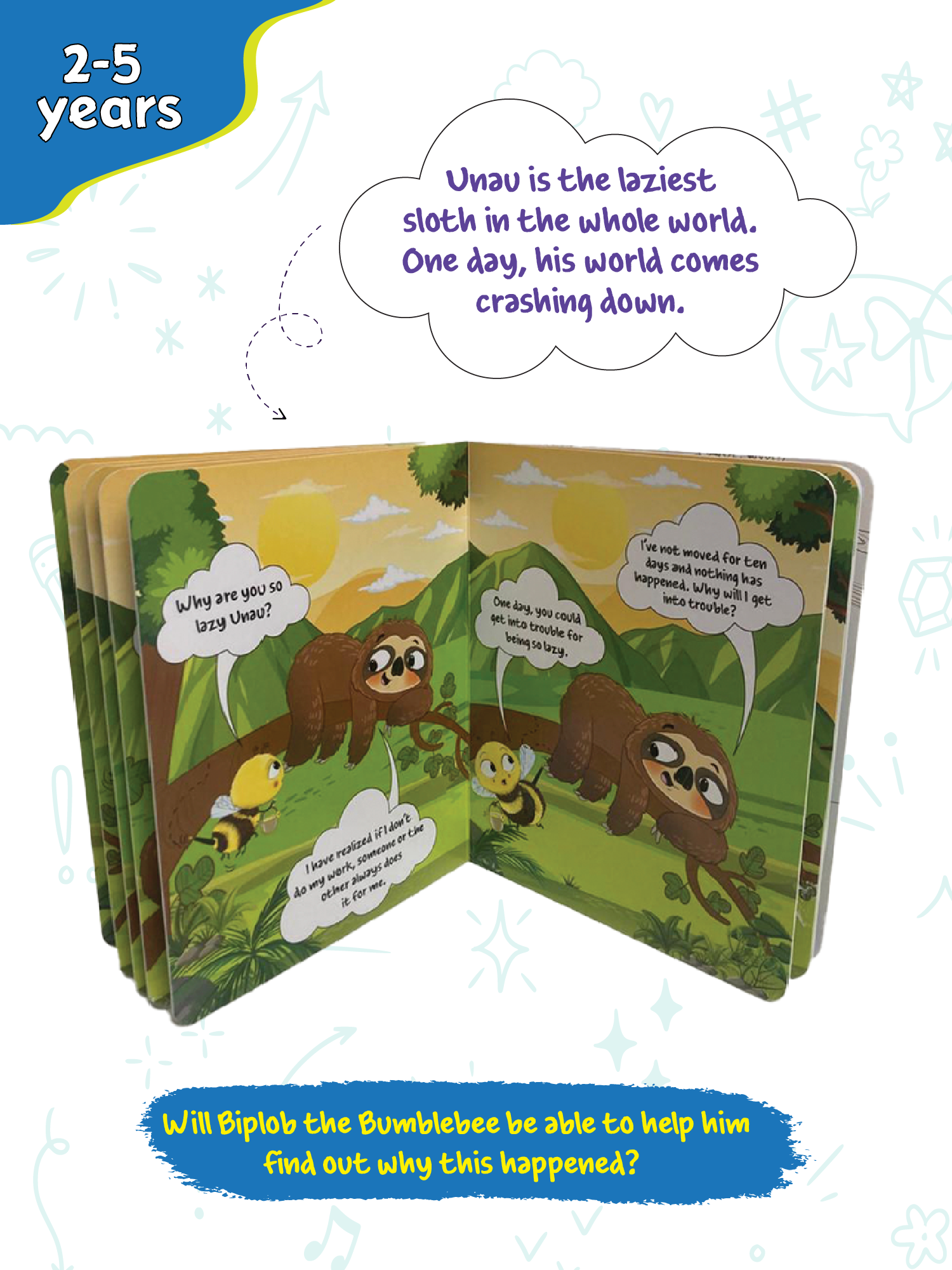 Biplob's Early Learner Series on Good Habits (Book 3) - Unau the Sloth is Never Lazy