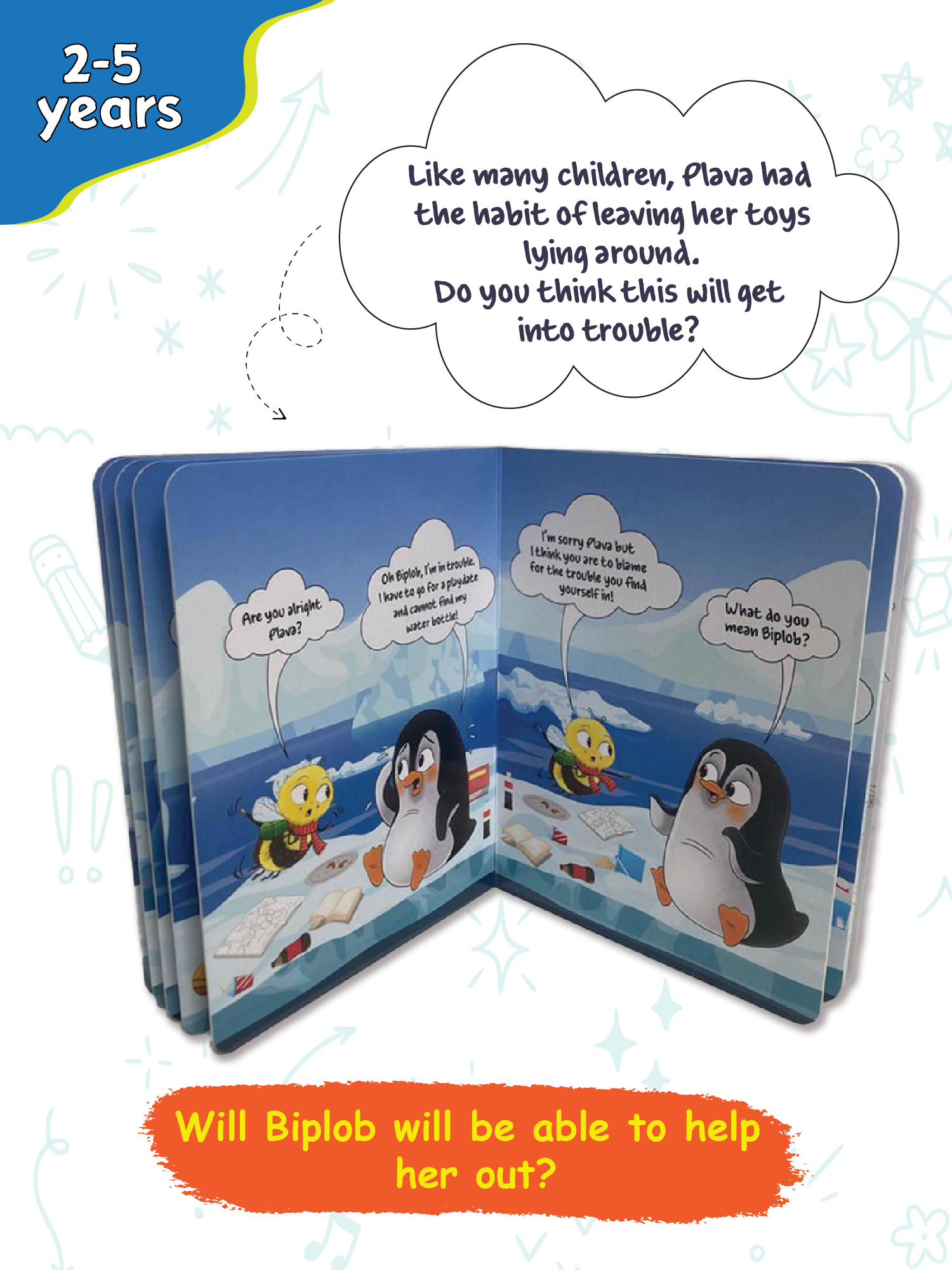 Biplob's Early Learner Series on Good Habits (Book 4) - Plava the Penguin always cleans up