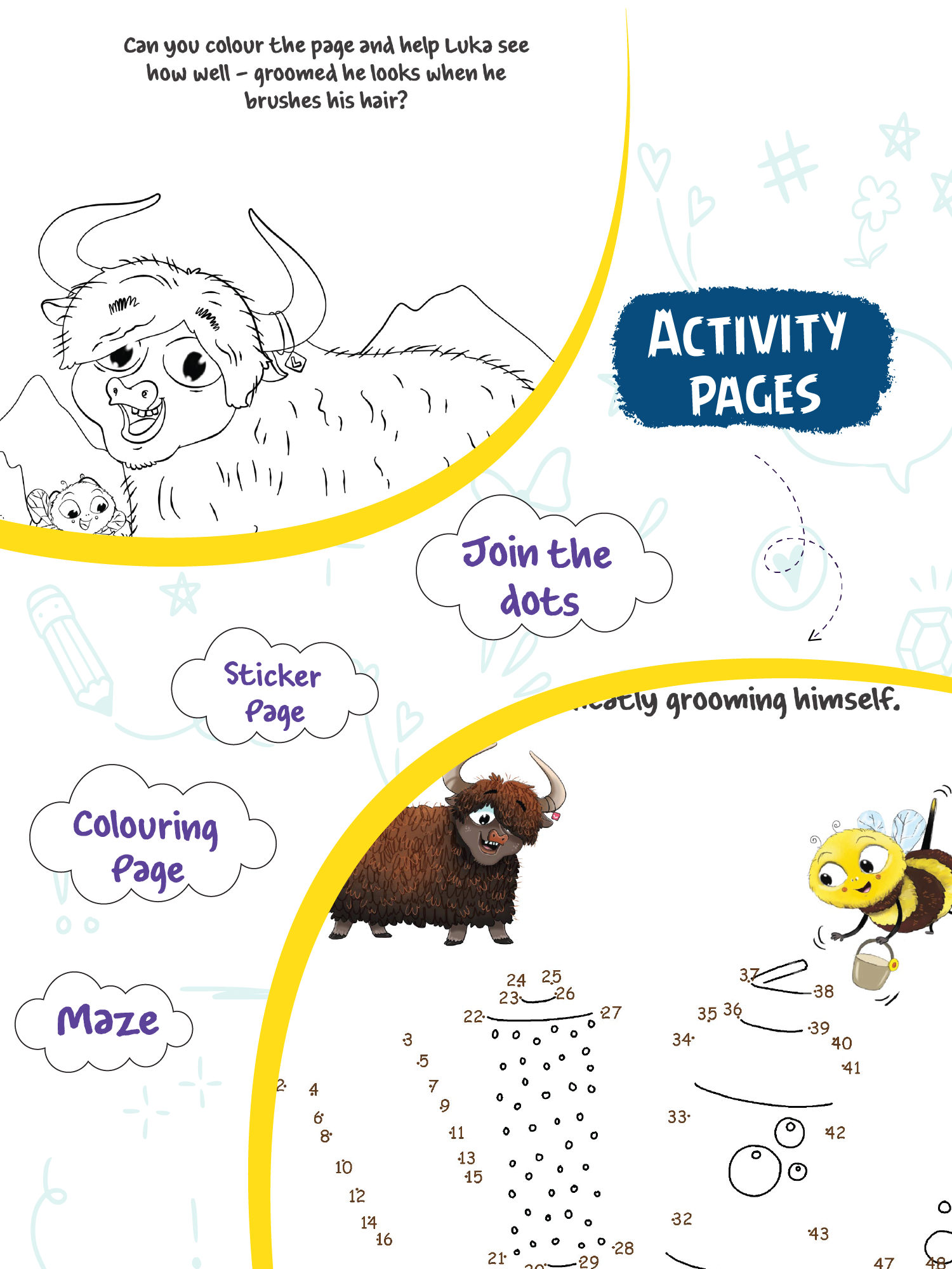 Biplob's Early Learner Series on Good Habits (Book 6) - Luka the Yak is Well Groomed