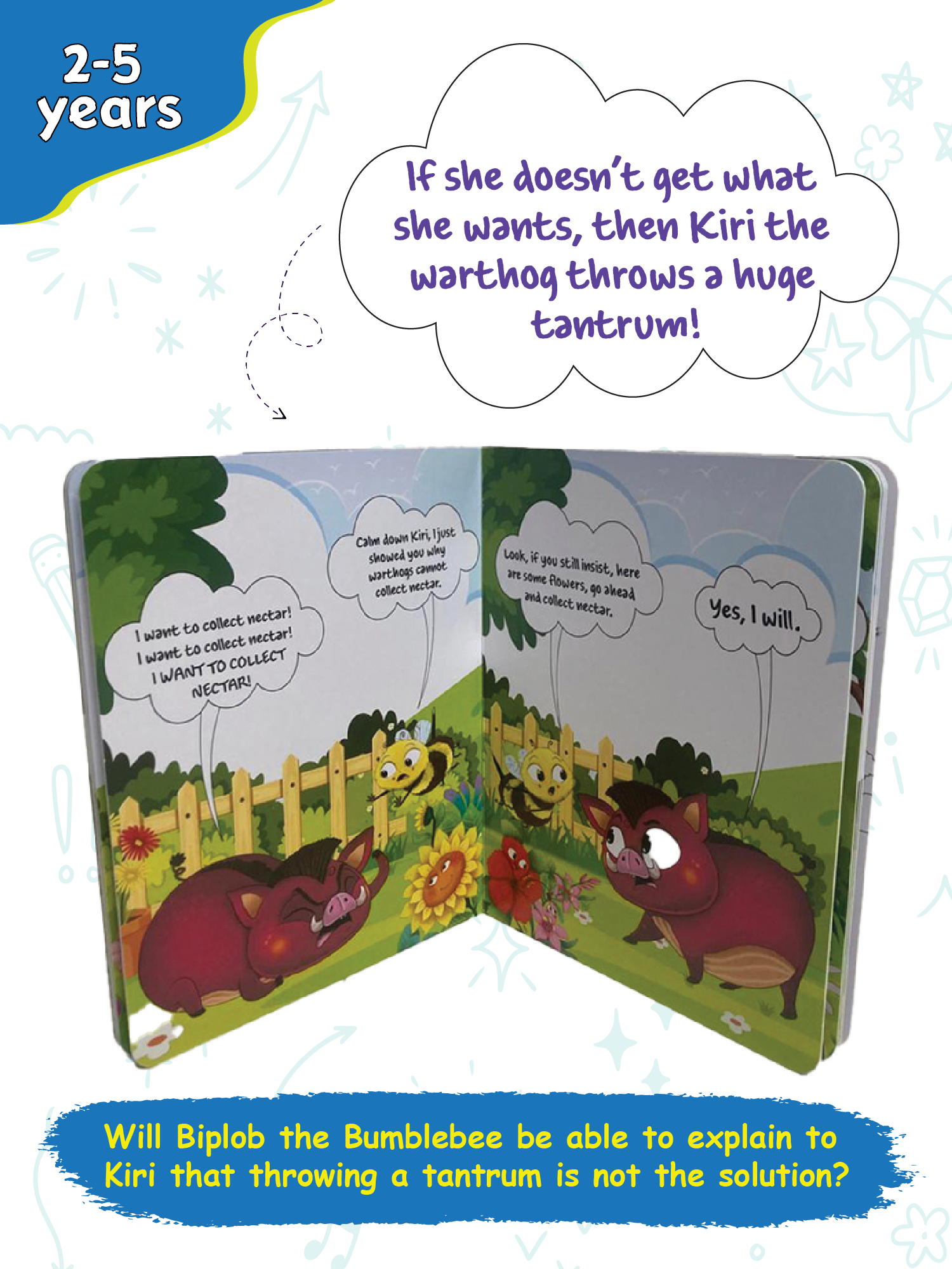 Biplob's Early Learner Series on Good Habits (Book 8) - Kiri the Warthog never throws tantrums
