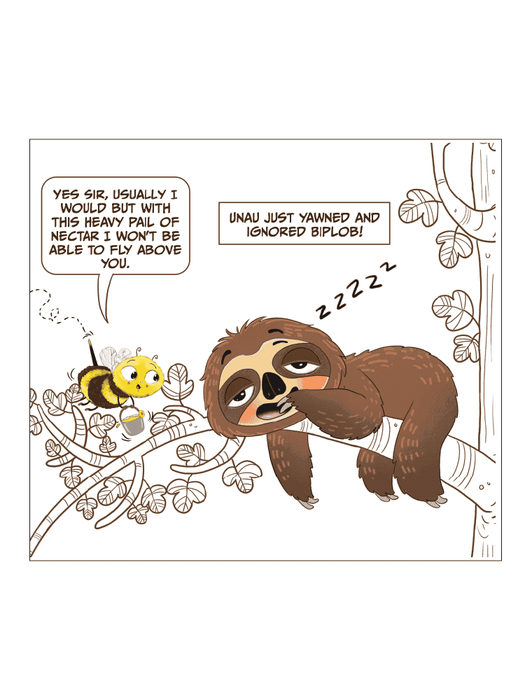 Book 3 - Unau the Sloth is never LAZY - Biplobworld -