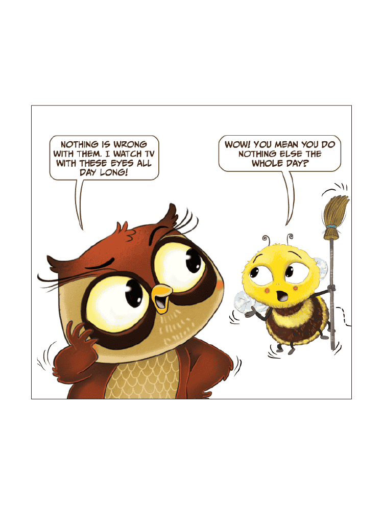 Book 5 - Lucky the Owl only watches TV - Biplobworld -