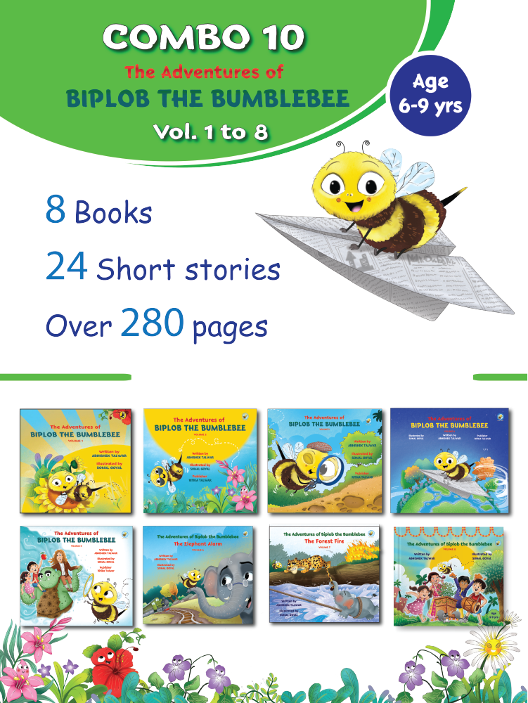 COMBO10: Adventures of Biplob the Bumblebee: Volume 1 to 8 - Biplobworld -