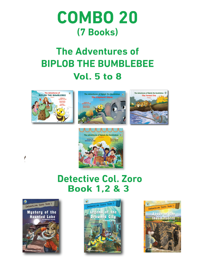 COMBO20: Biplob Storybook 5 to 8 + Detective Col. Zoro Book 1 to 3 - Biplobworld