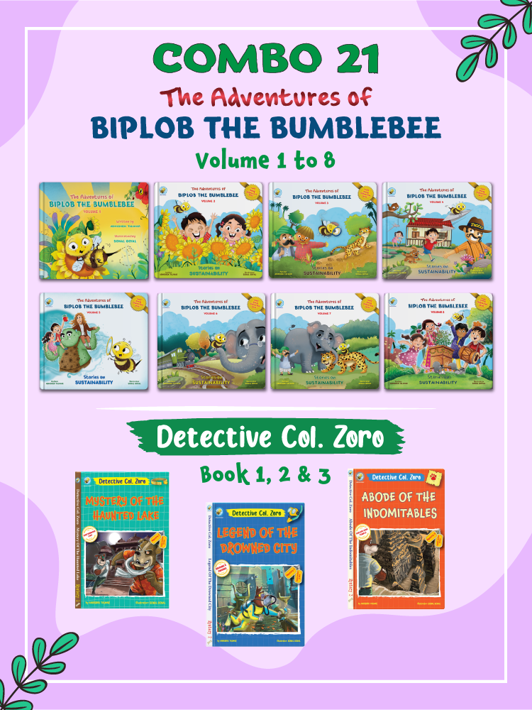 COMBO21: Biplob Storybook 1 to 8 + Detective Col. Zoro Book 1 to 3