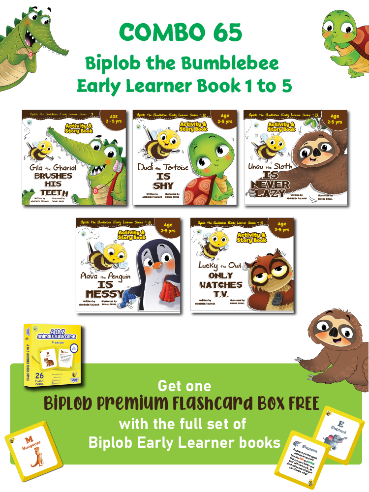 COMBO65: Biplob the Bumblebee Early Learner Book 1 to 5 - Biplobworld