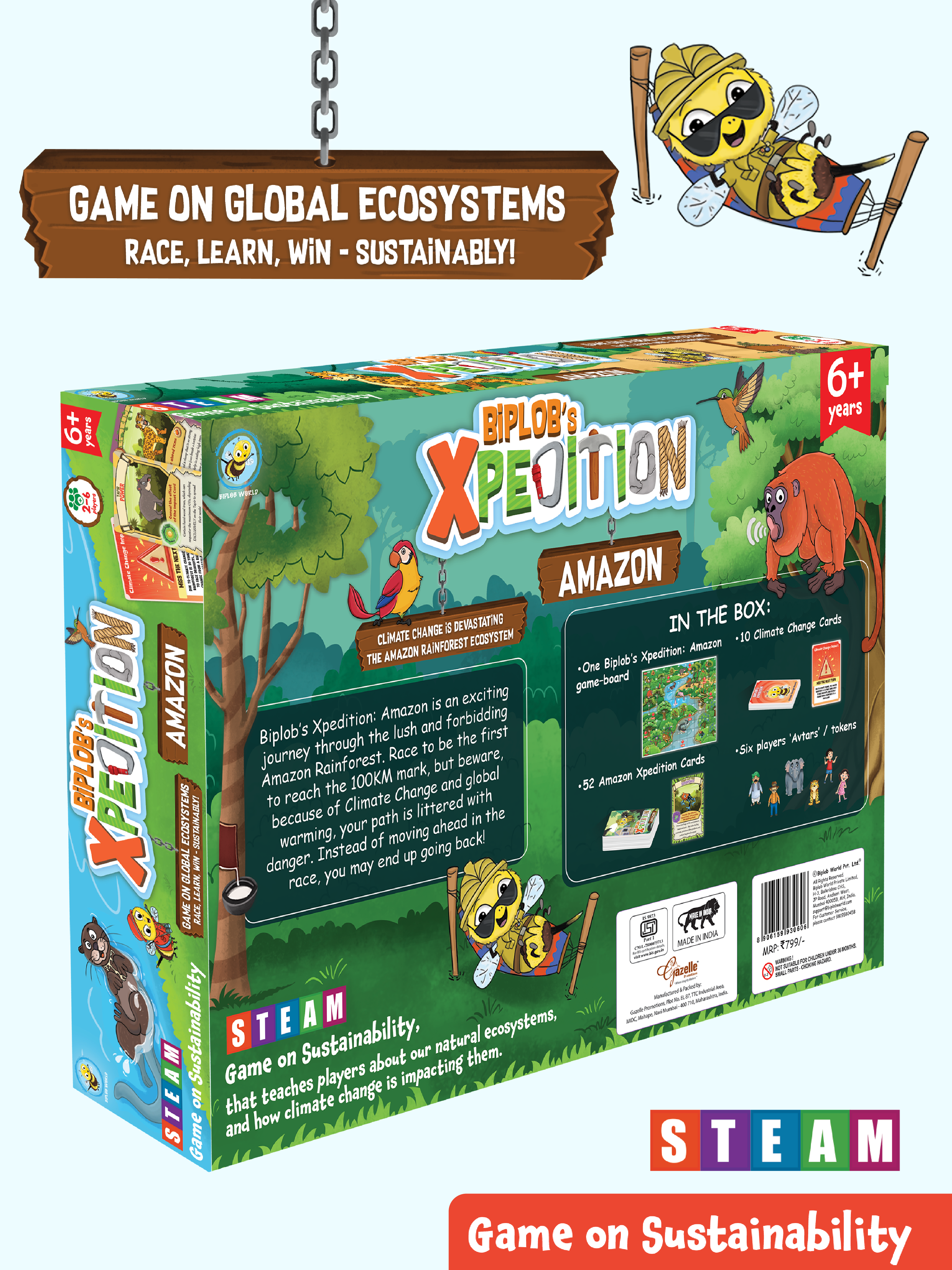 Combo 84: Biplob's Xpedition Amazon and Arctic board game