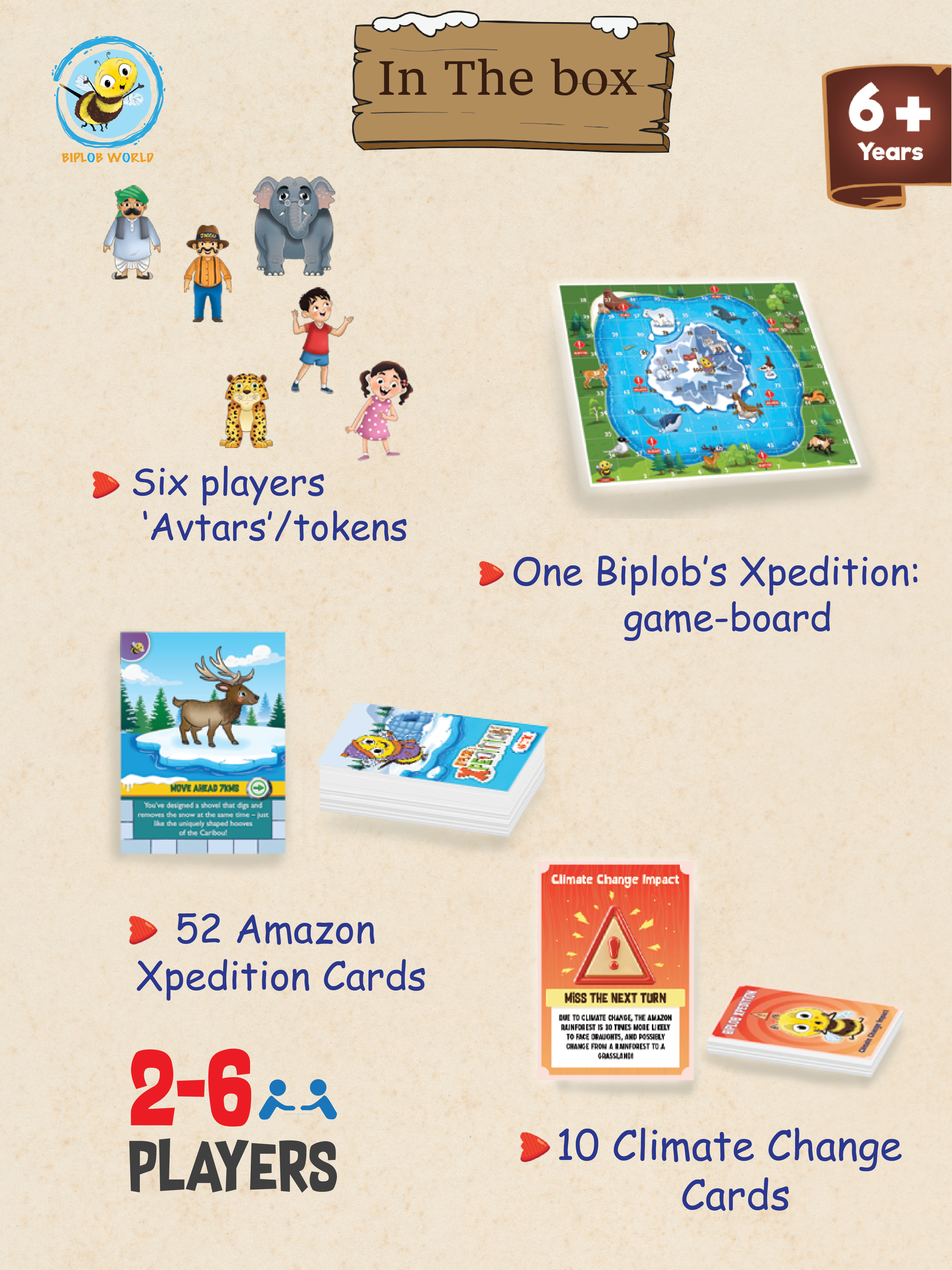 Combo 86: Biplob expedition Amazon and Sahara board game