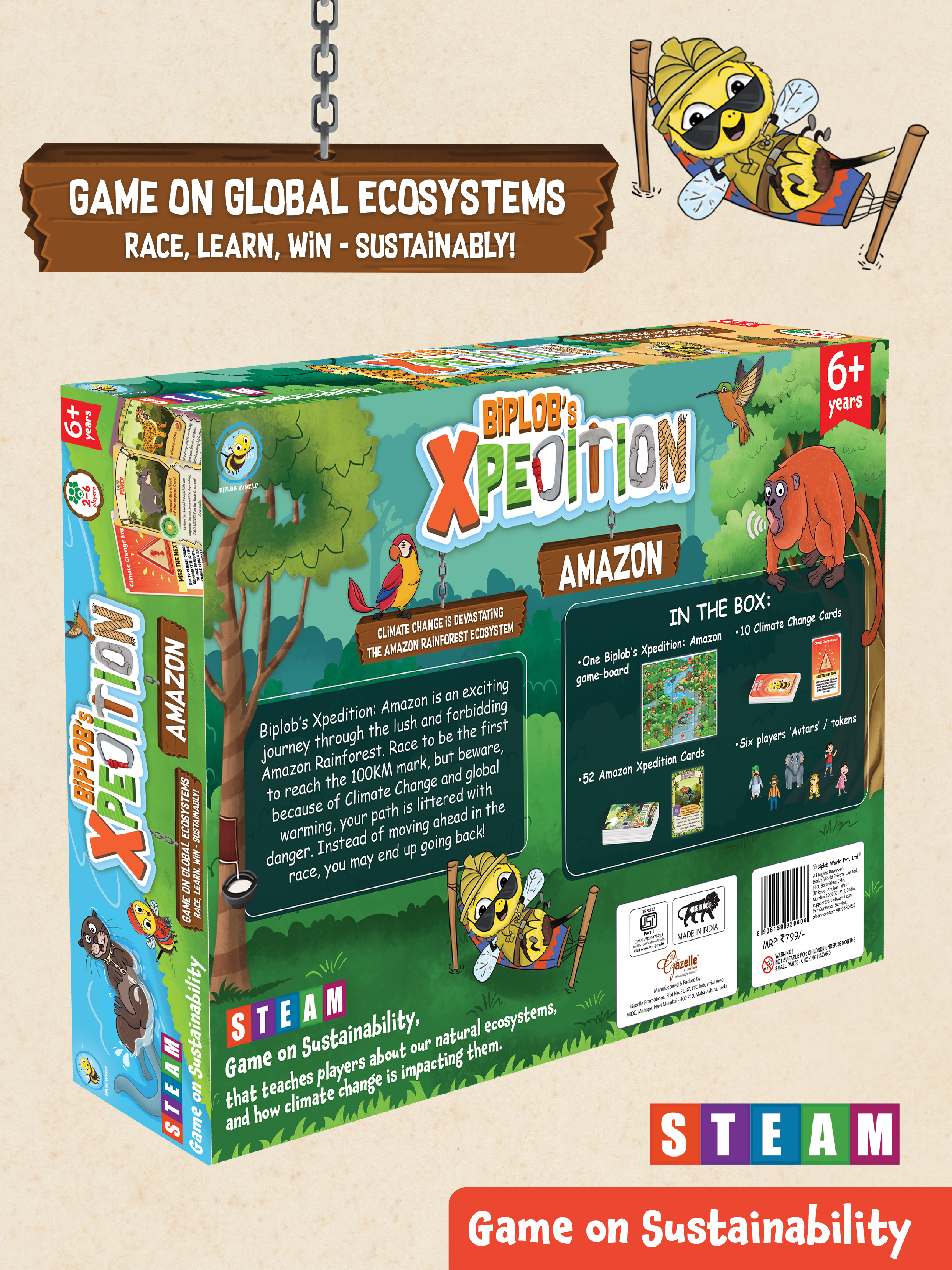 Combo 86: Biplob expedition Amazon and Sahara board game