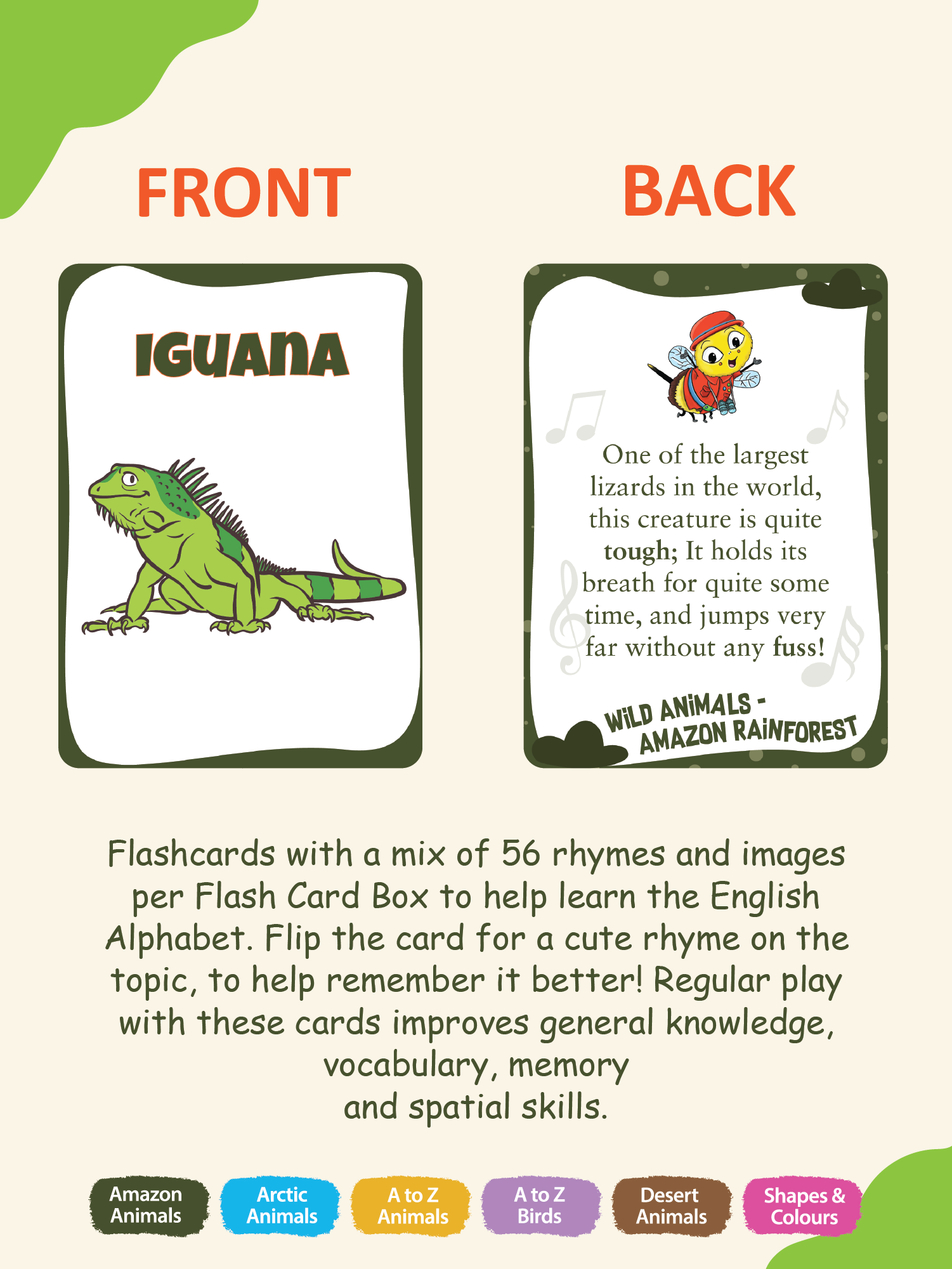 COMBO87: Pack of 6 Rhyming Flash Cards (Set 1)