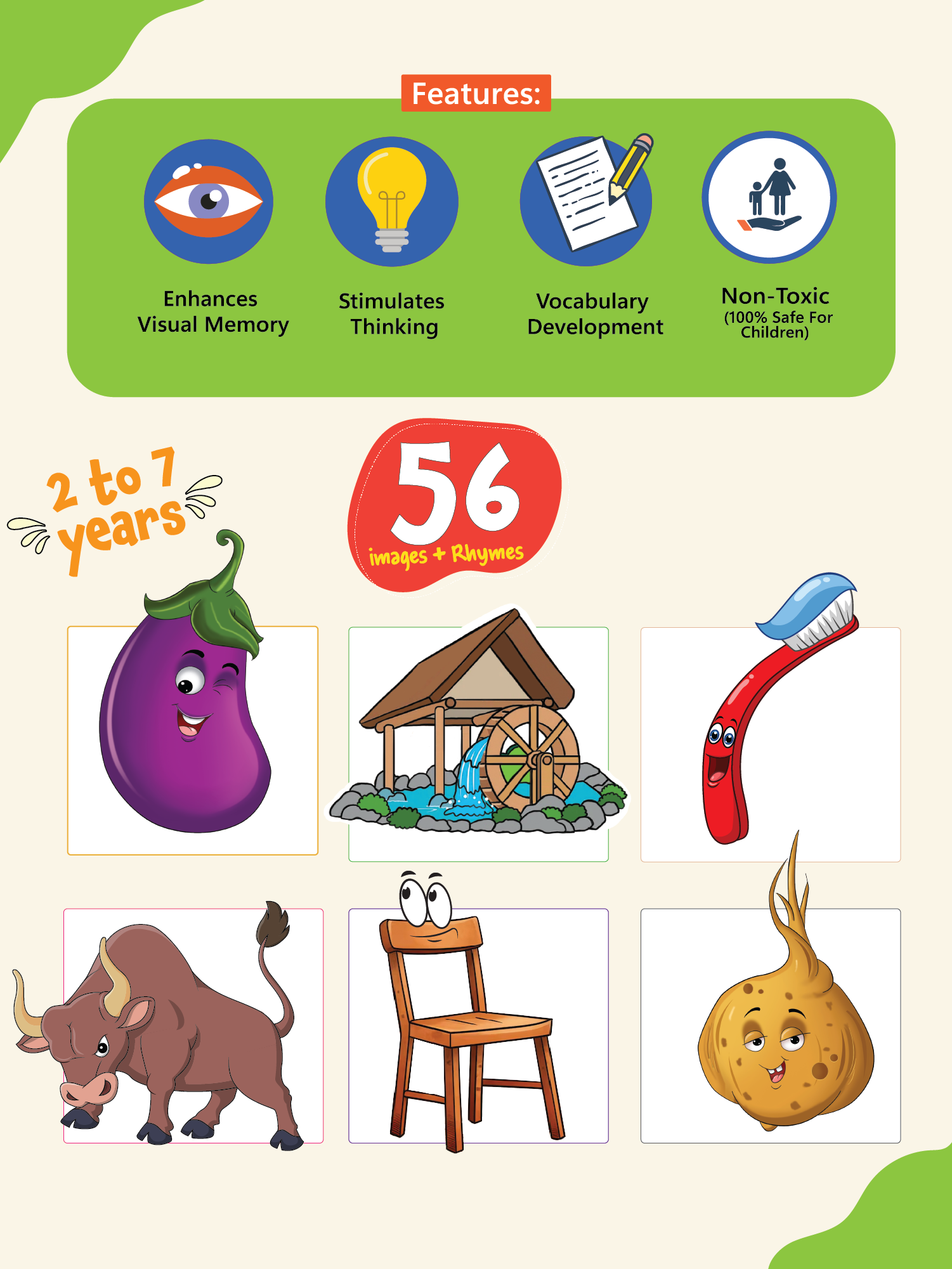 COMBO88: Pack of 6 Rhyming Flash Cards (Set 2)