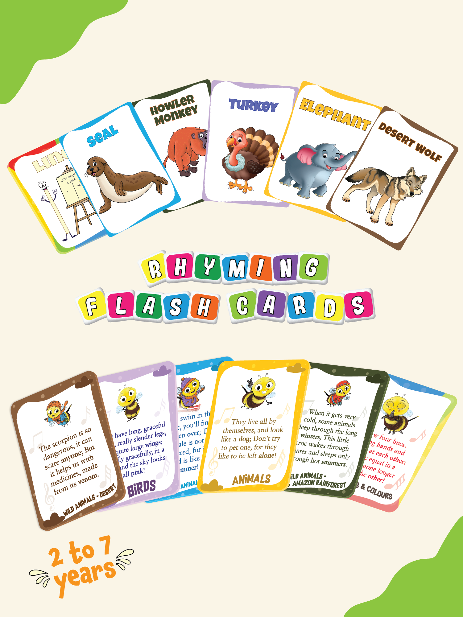 COMBO88: Pack of 6 Rhyming Flash Cards (Set 2)