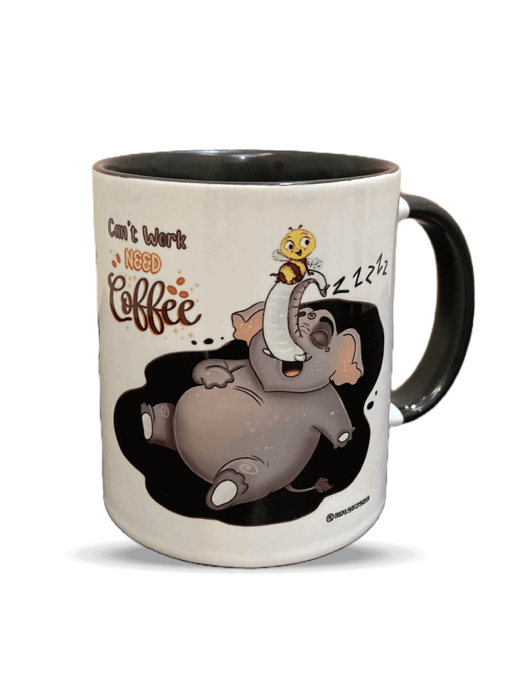 Coffee Mug Black (CMBCWNCK) - Biplobworld - Biplob World