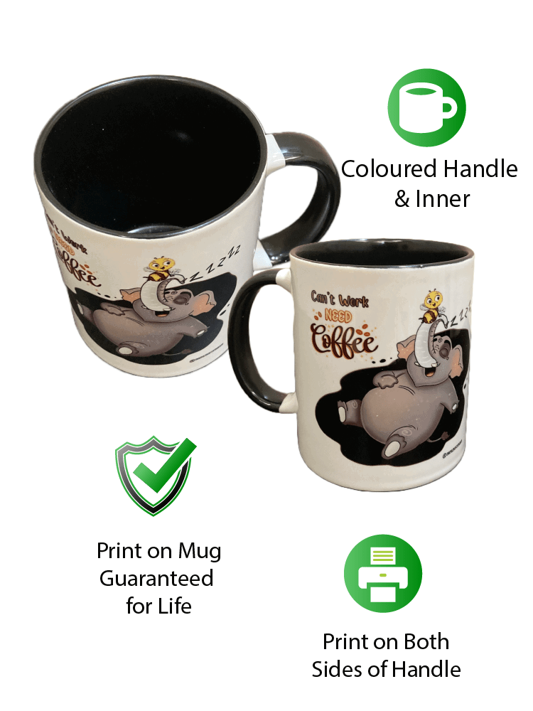 Coffee Mug Black (CMBCWNCK) - Biplobworld -