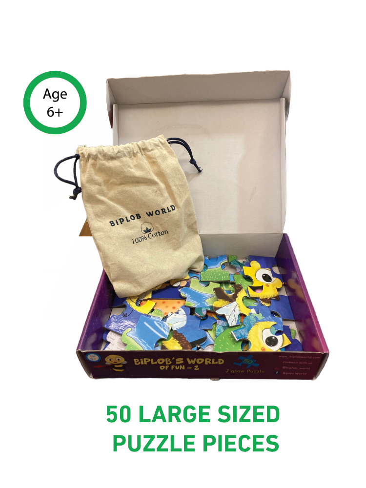 COMBO14: Biplob's World of Fun - 1 & 2 (2 x 50 piece Jigsaw Puzzle)