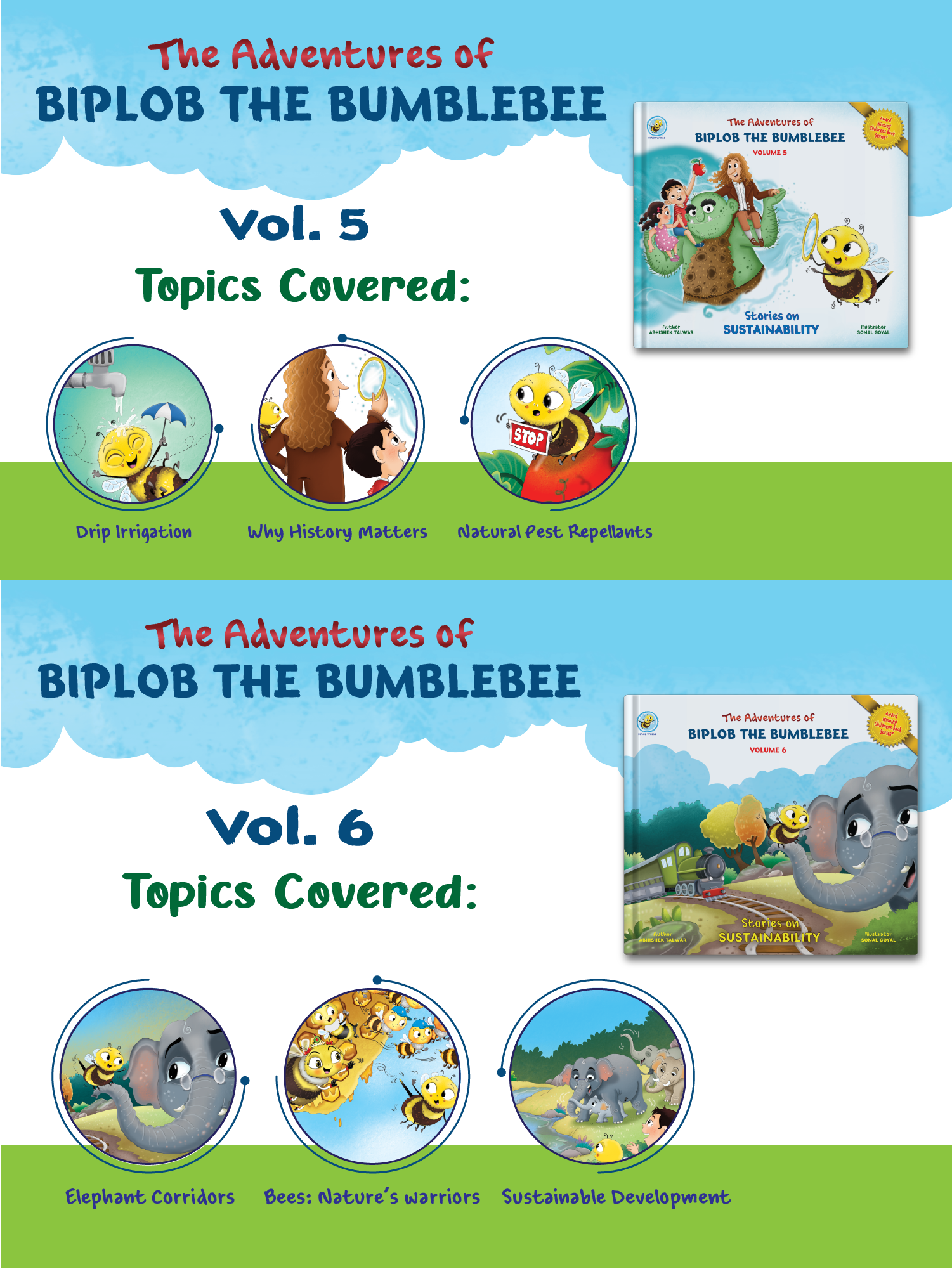 COMBO2: Adventures of Biplob the Bumblebee: Volume 5 to 8
