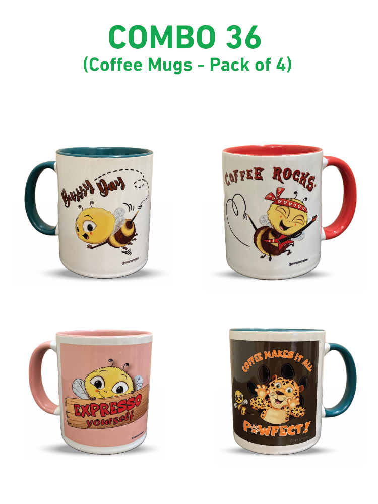 COMBO36: Pack of 4 Mugs