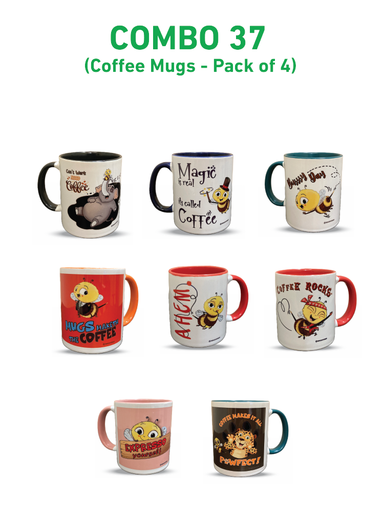 COMBO37: Pack of 8 Mugs