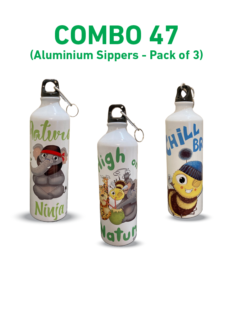 COMBO47: Pack of 3 Aluminium Sippers