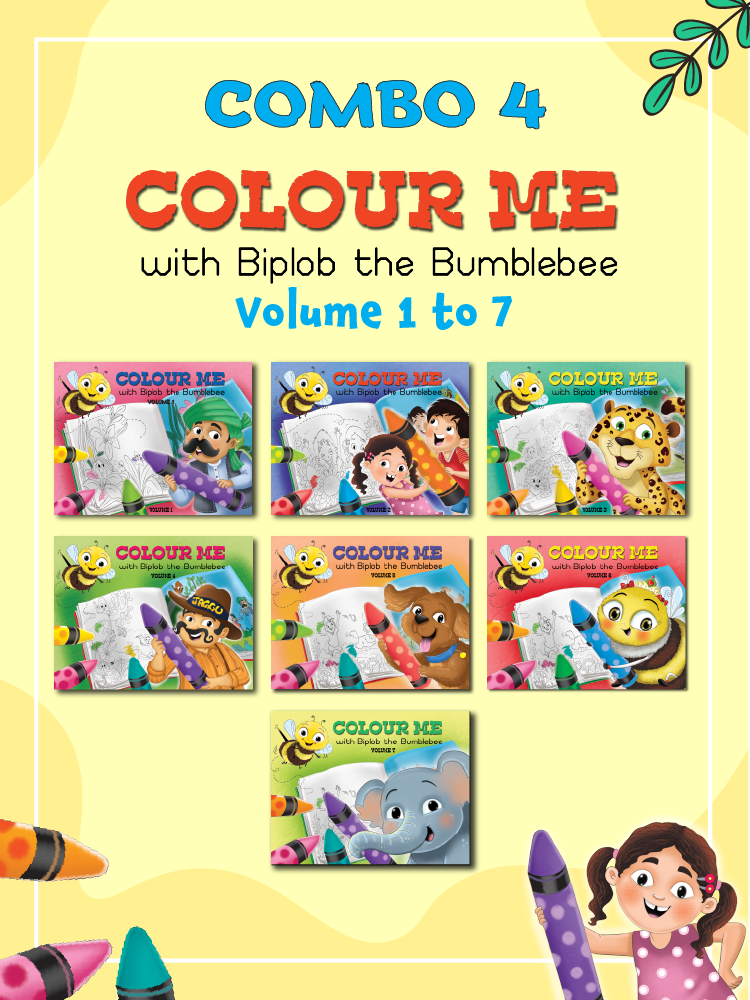 COMBO4: Colour me with Biplob - Volume 1 to 7