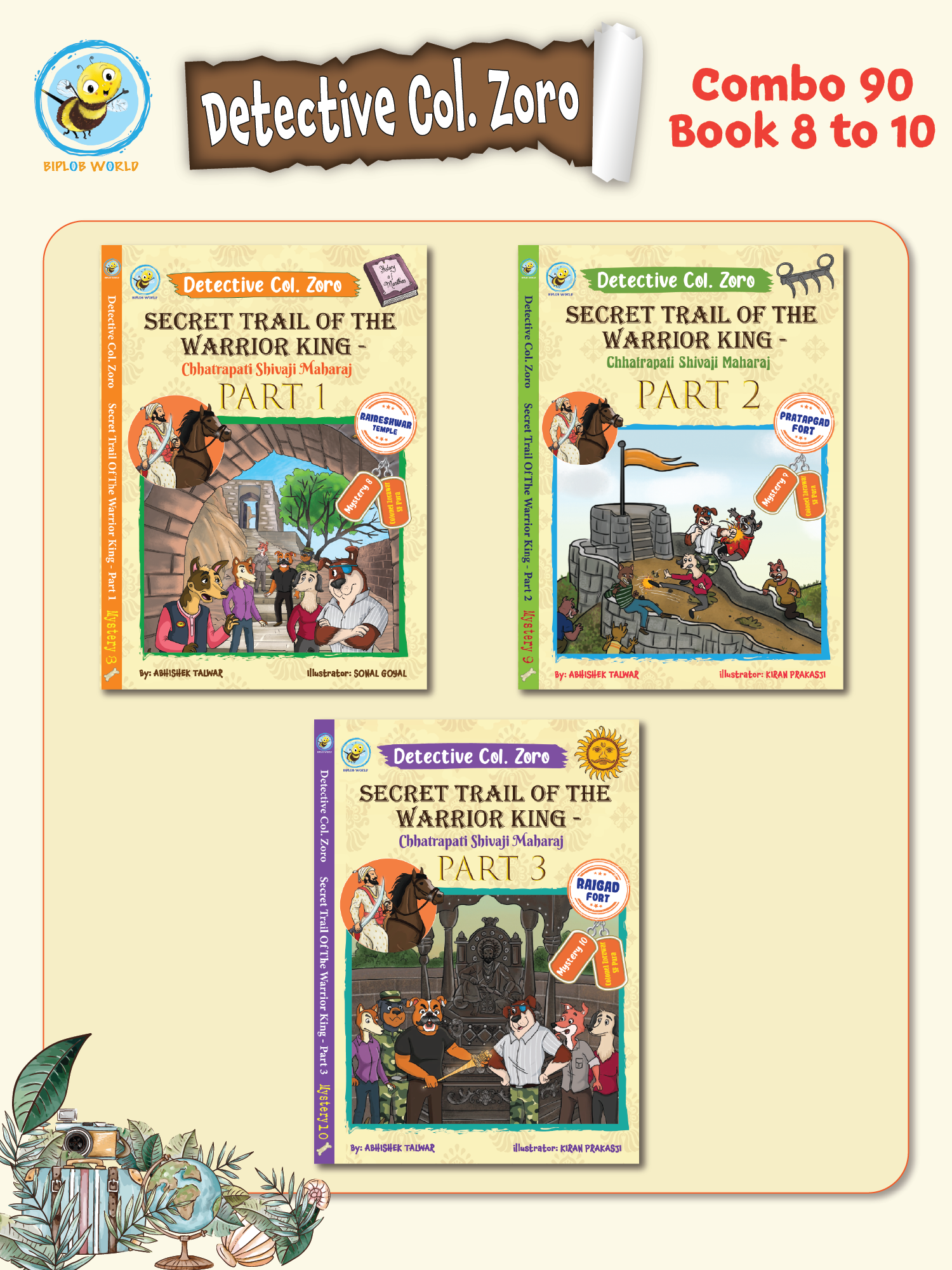 COMBO90: Detective Col. Zoro Mystery: Book 8 to 10