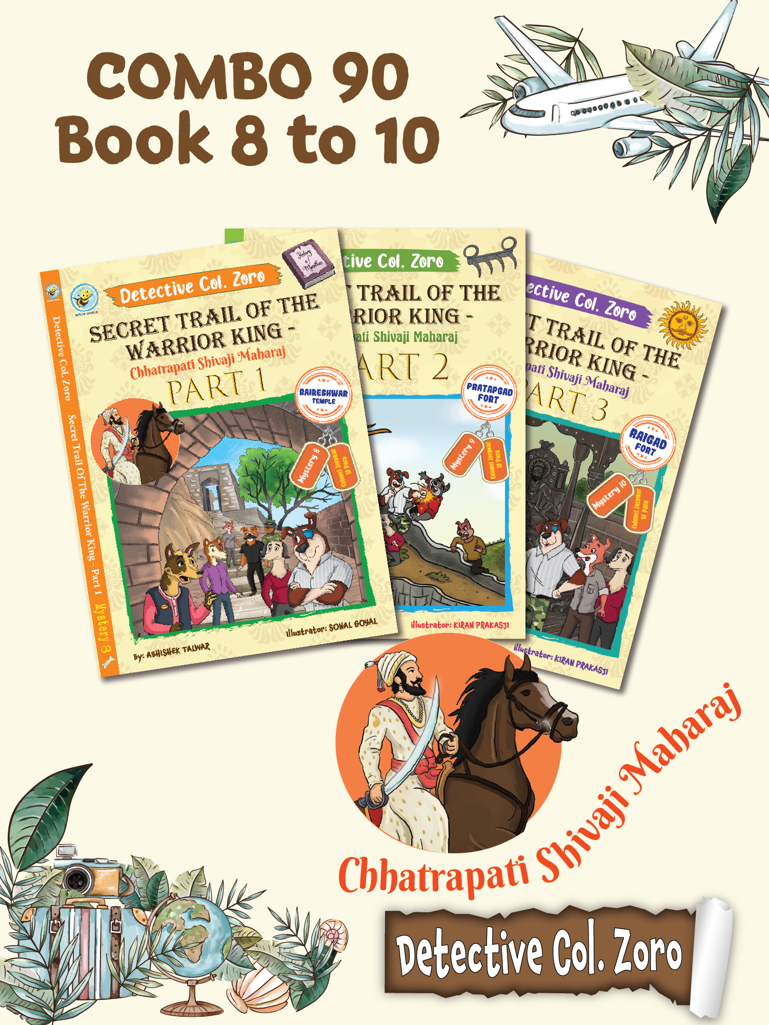 COMBO90: Detective Col. Zoro Mystery: Book 8 to 10