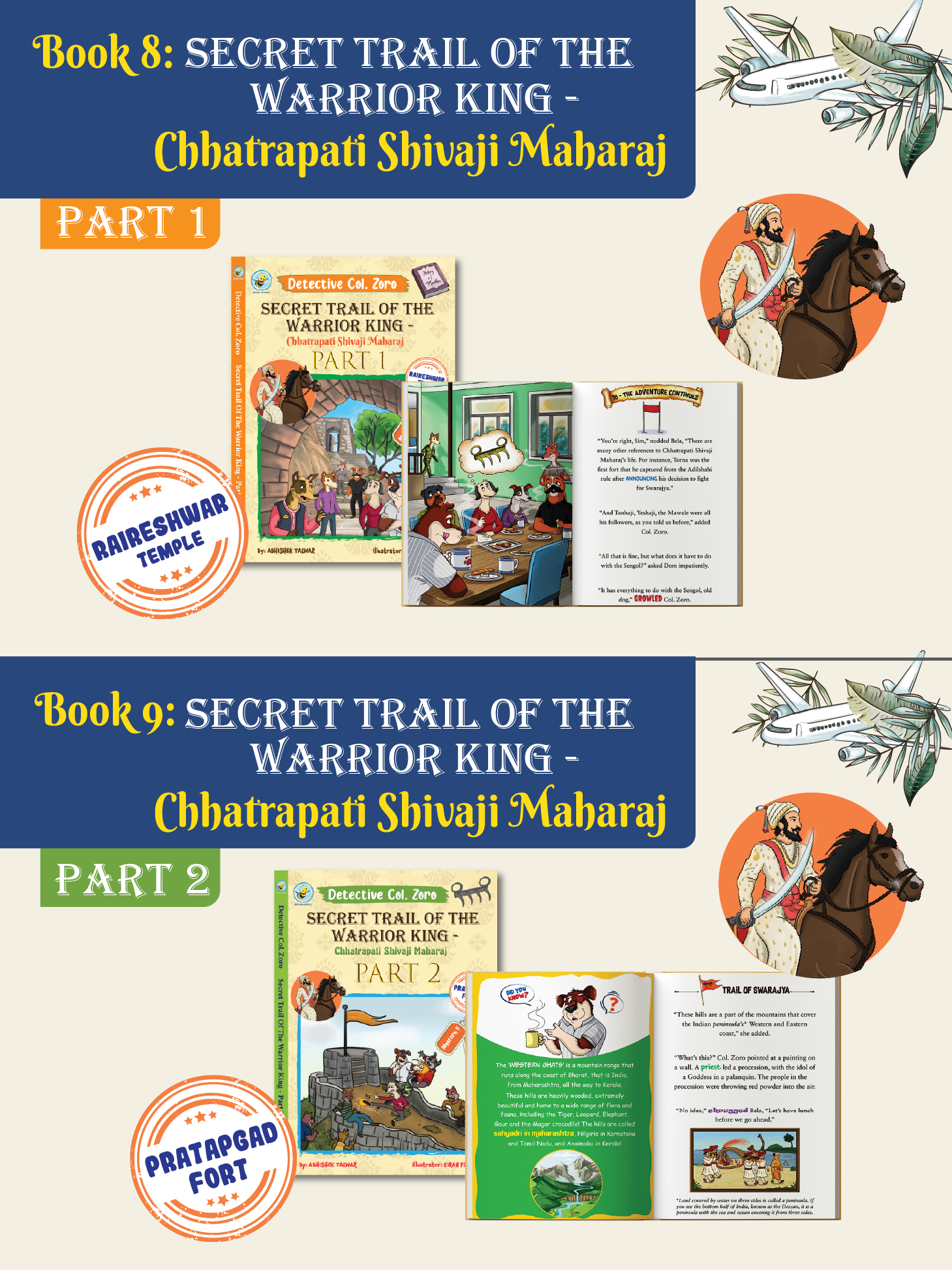 Combo92: Detective Col. Zoro Mystery: Book 6 to 10