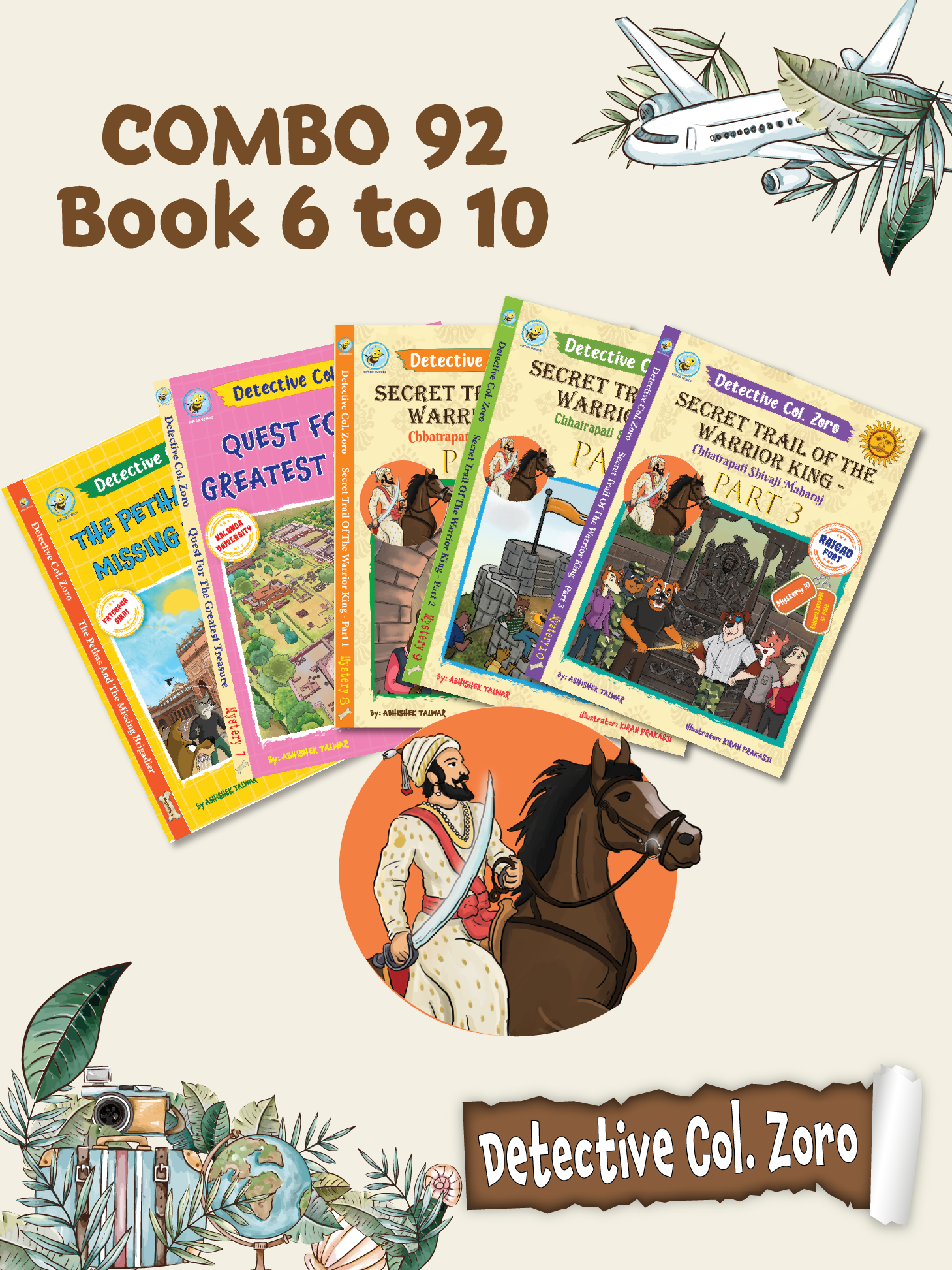 Combo92: Detective Col. Zoro Mystery: Book 6 to 10