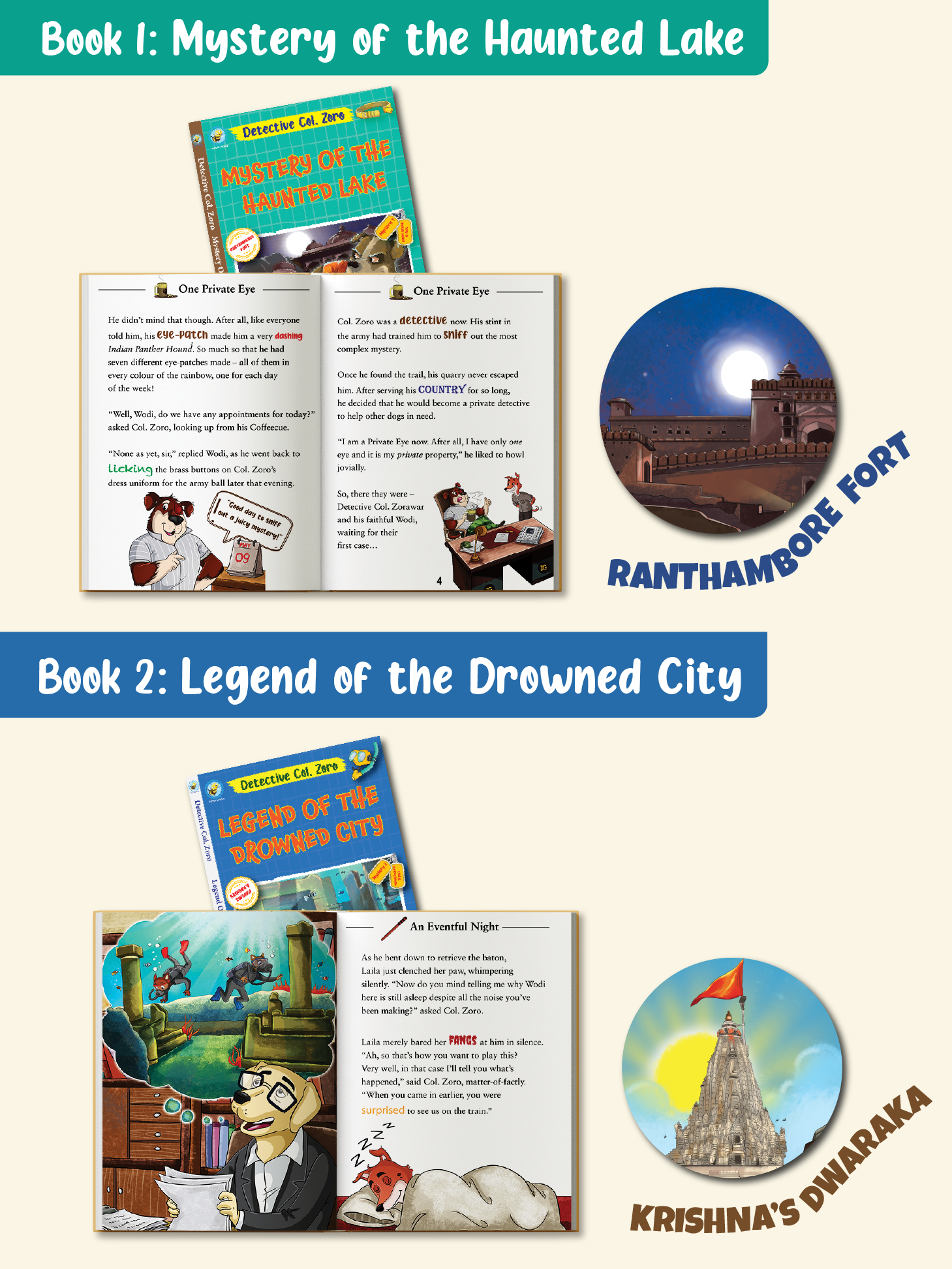 Combo93: Detective Col. Zoro Mystery: Book 1 to 10