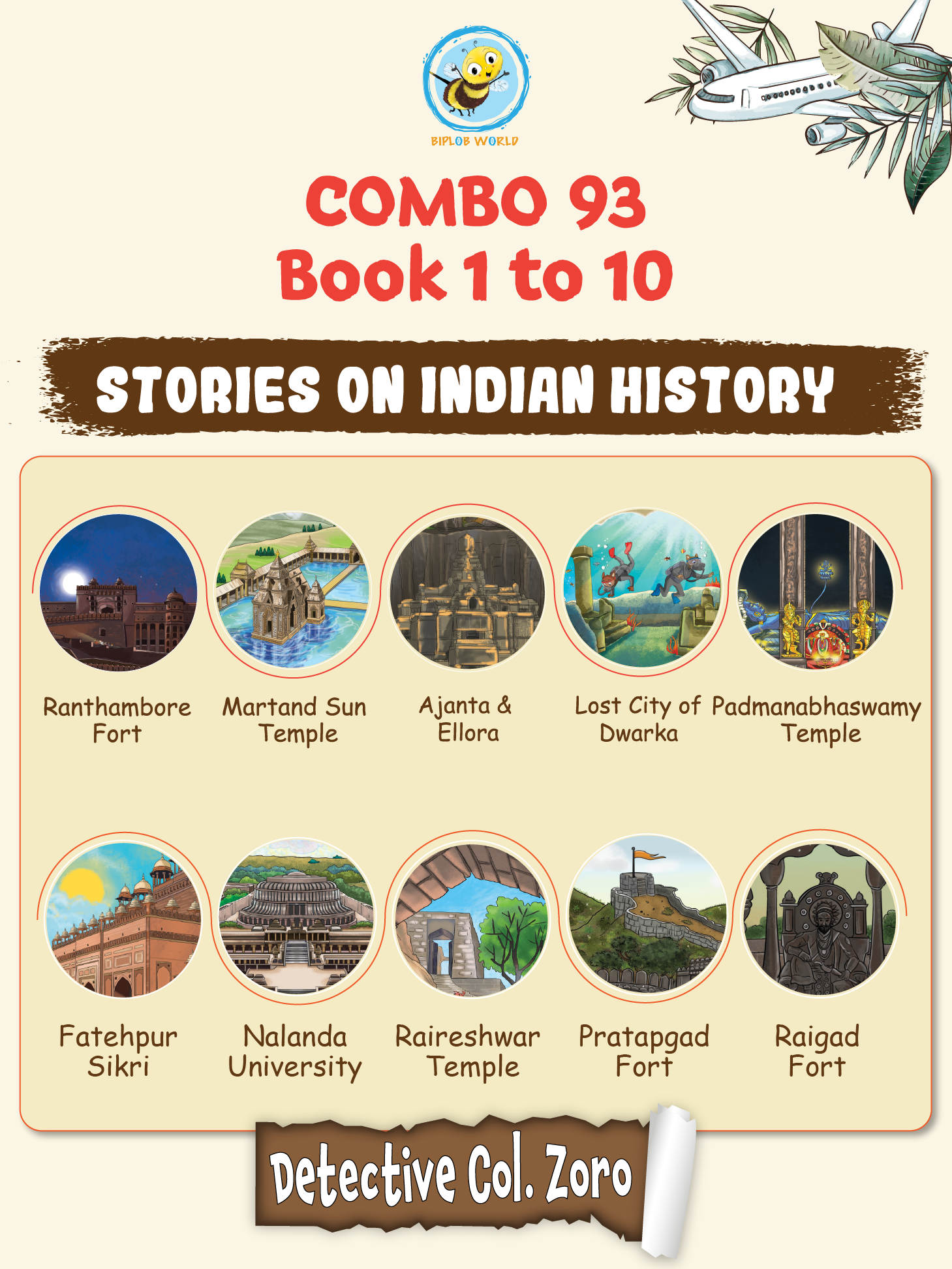 Combo93: Detective Col. Zoro Mystery: Book 1 to 10