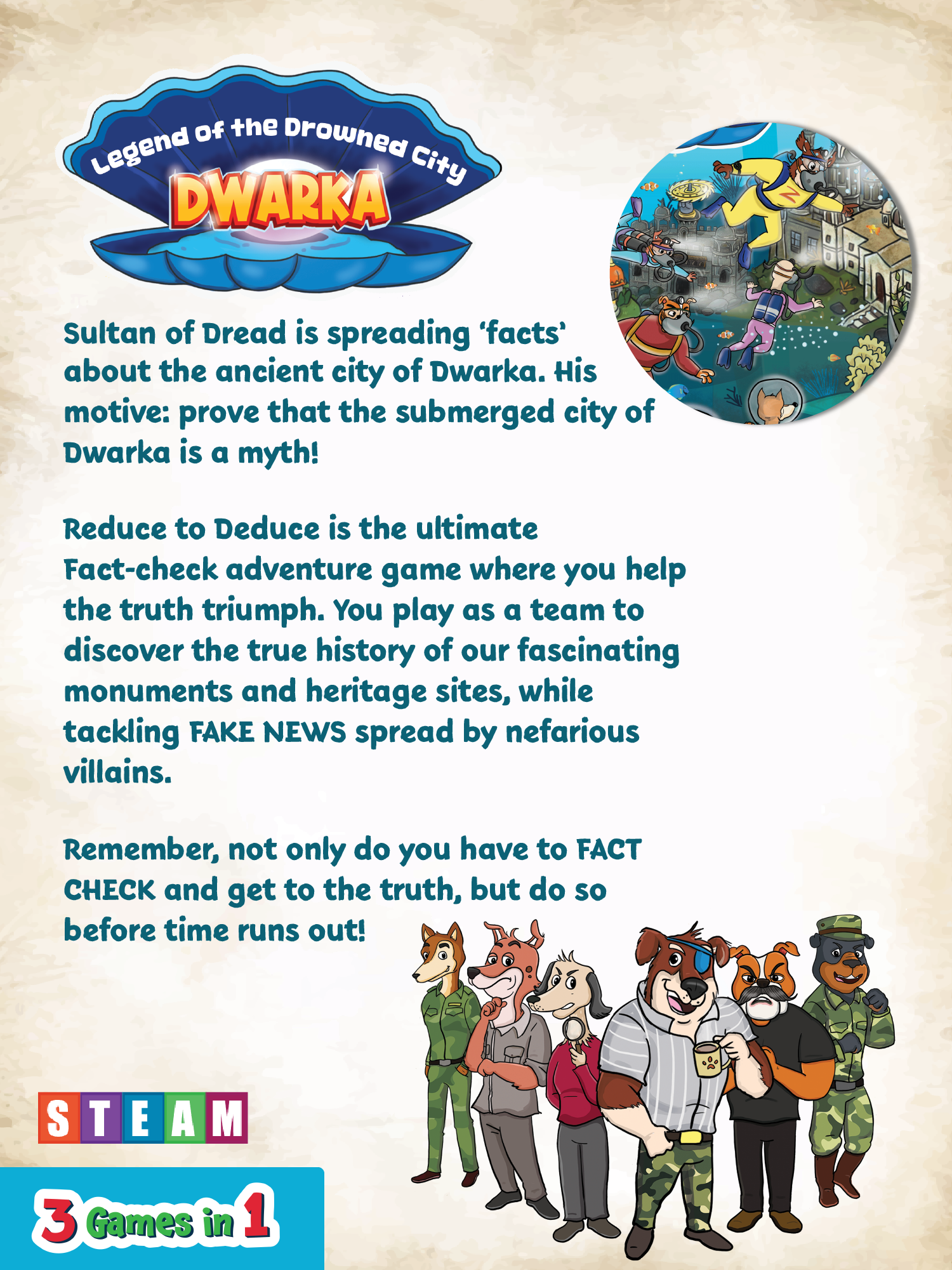 Reduce to Deduce: Dwarka (Legend of the Drowned City)