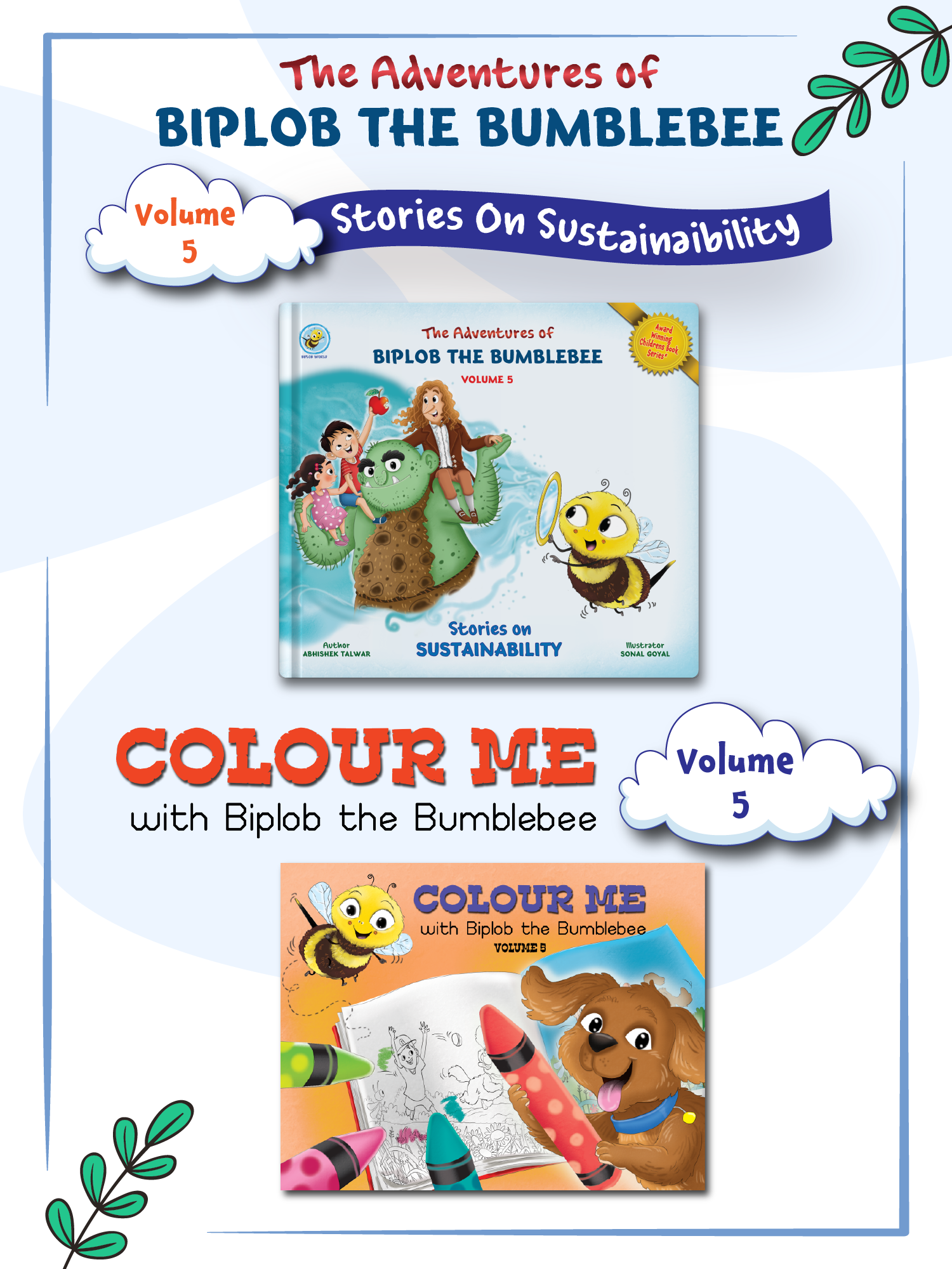 Biplob Storybook and Colouring book for children - Volume 5