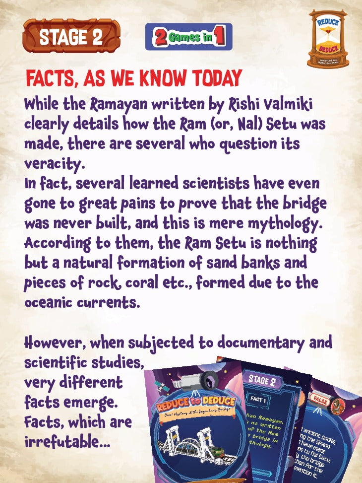 Reduce to Deduce: Ram Setu (Mystery of the Legendary Bridge)