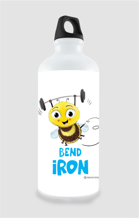 White Aluminium Sipper (SWHITEBI) - Biplobworld