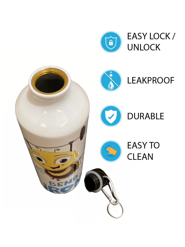 White Aluminium Sipper (SWHITEBI) - Biplobworld
