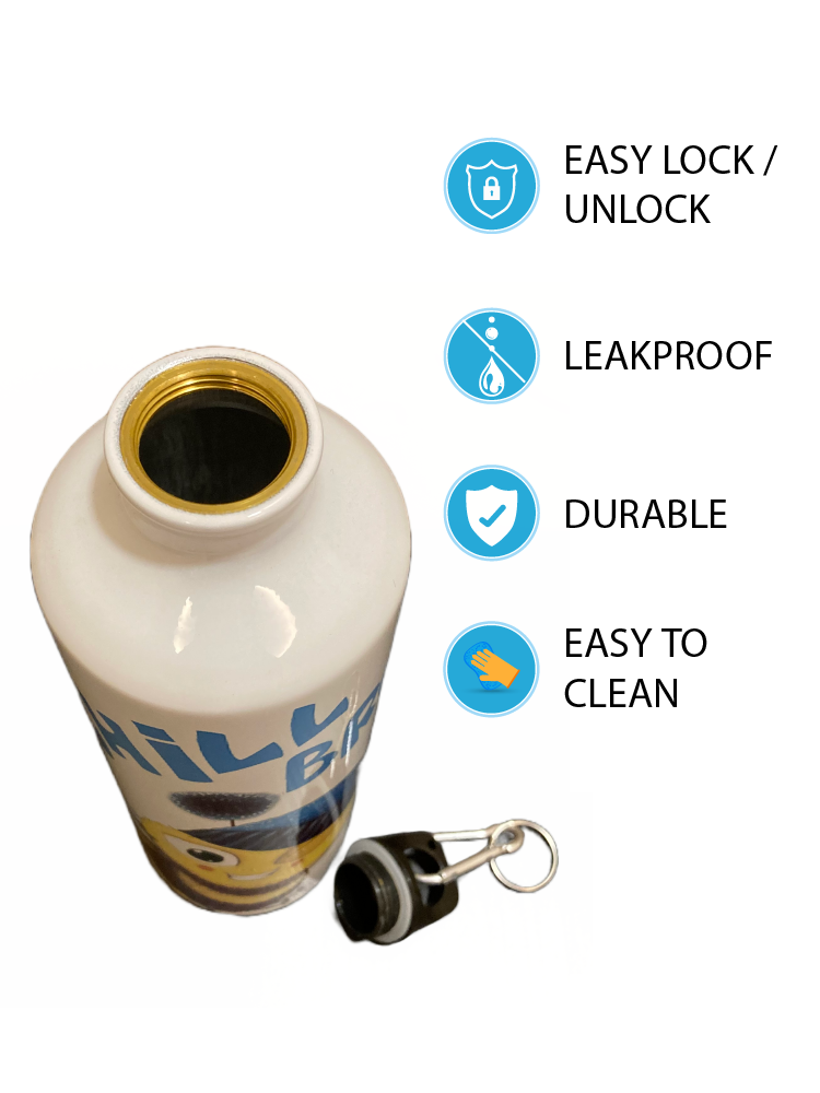 White Aluminium Sipper (SWHITECB) - Biplobworld