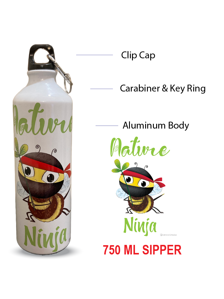 White Aluminium Sipper (SWHITENNB) - Biplobworld