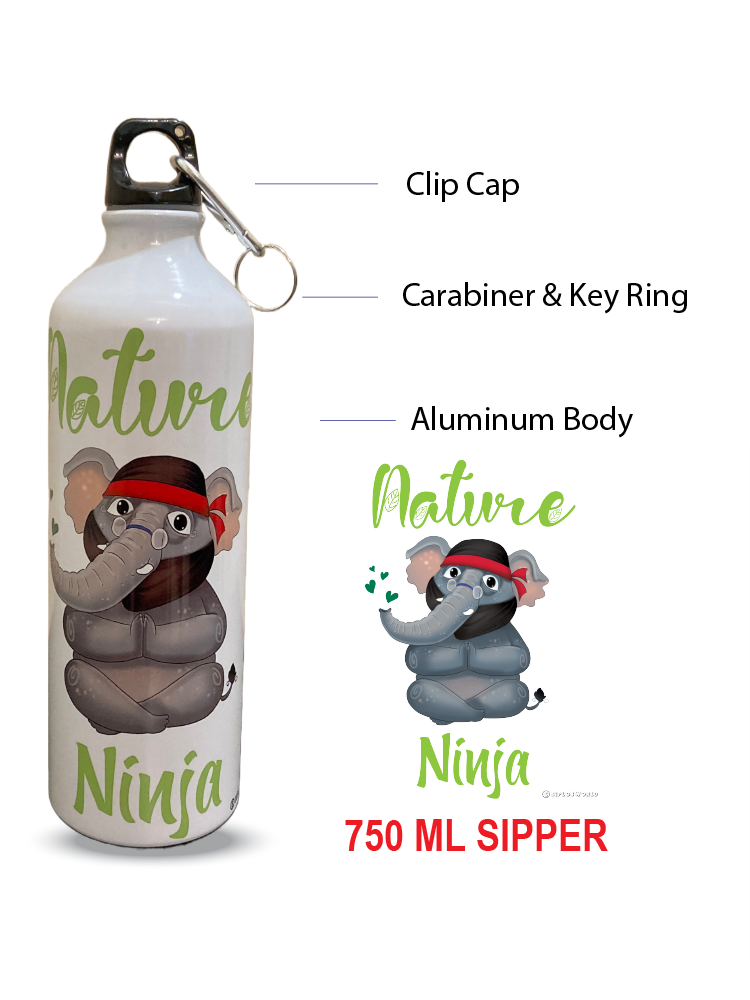 White Aluminium Sipper (SWHITENNK) - Biplobworld