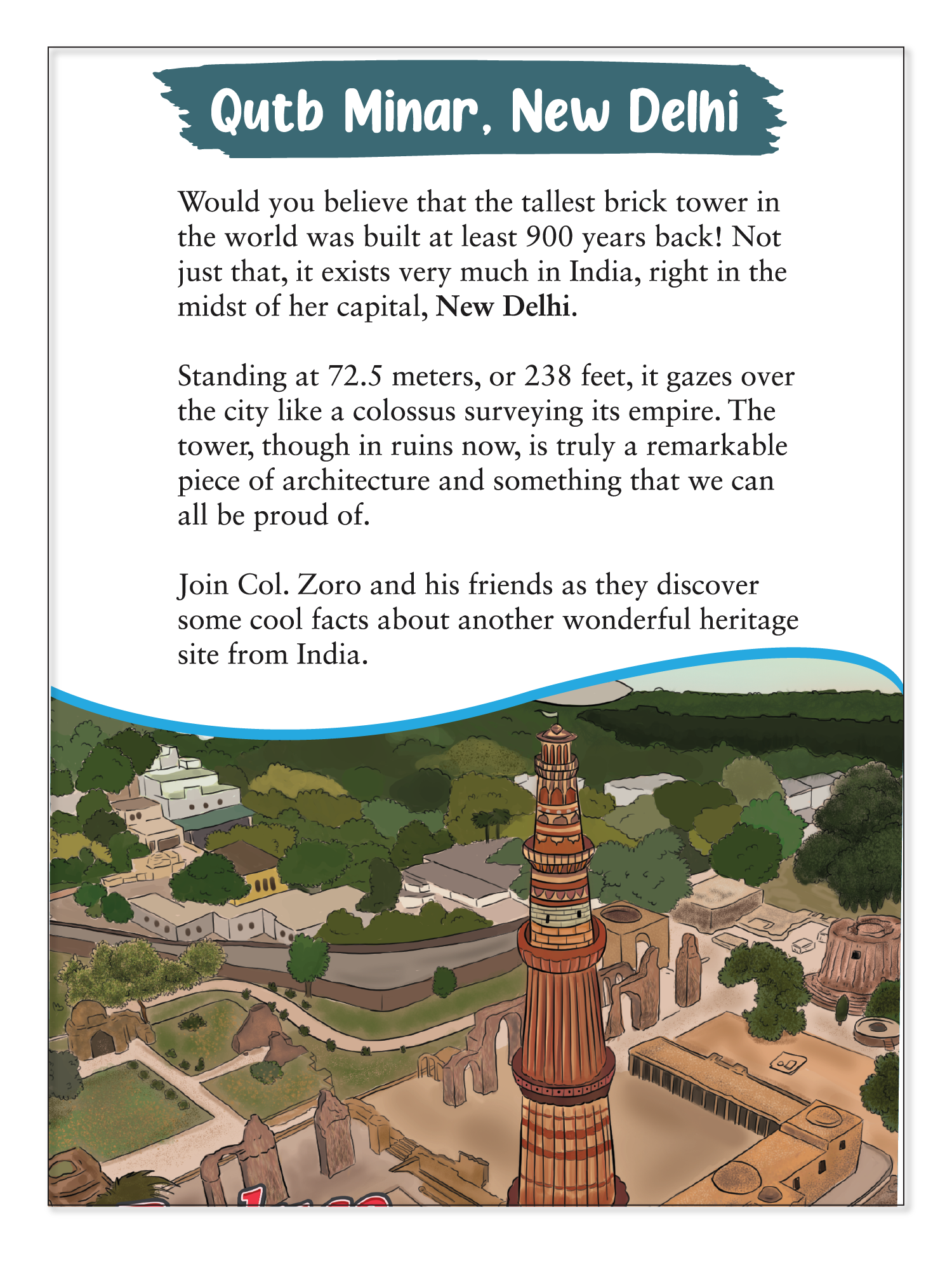 Detective Col. Zoro Book 11: Qutb Minar: Curious Case of the Strange Spire