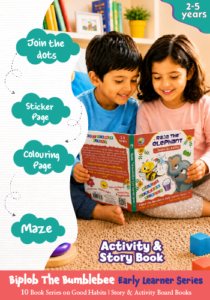 Biplob the Bumblebee Early Learner Series 7: Raja the Elephant Loves Bathing