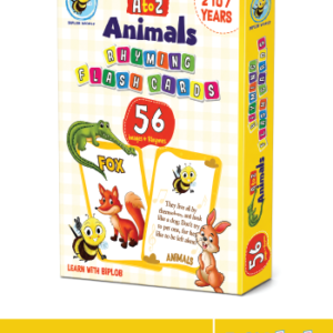 Biplob Premium Flashcards Alphabet Animals educational A to Z animal flashcards for kids with rhymes and colourful illustrations