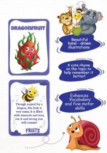 Biplob’s Rhyming Flash Cards – A to Z Fruits