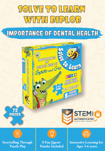 Solve to Learn Biplob and Gila story based STEM jigsaw puzzle set for kids age 3–6 with 8 puzzles