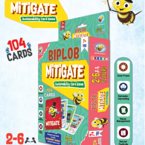 Biplob Mitigate sustainability educational strategy card game for kids aged 7 plus about solar power rainwater harvesting and waste management