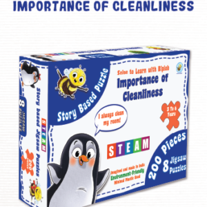 Solve to Learn with Biplob Importance of Cleanliness story based STEM jigsaw puzzle set for kids age 3–6 with 8 puzzles