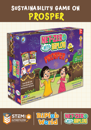 Net-Zero with Biplob Prosper STEM certified sustainable festive board game for kids aged 6 plus