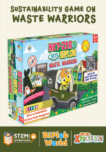 Net-Zero with Biplob Waste Warriors STEM certified waste management and recycling board game for kids aged 6 plus